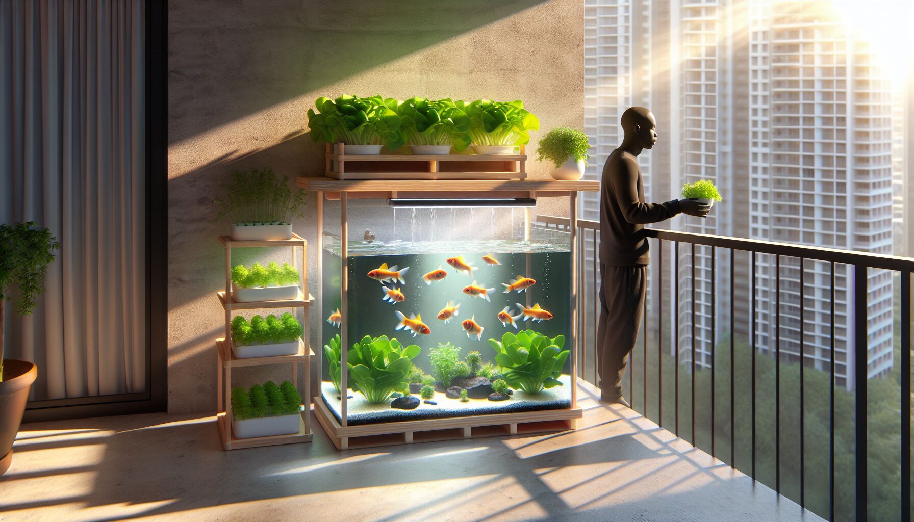Aquaponics Systems for Urban Homes: Fish and Veggies Together