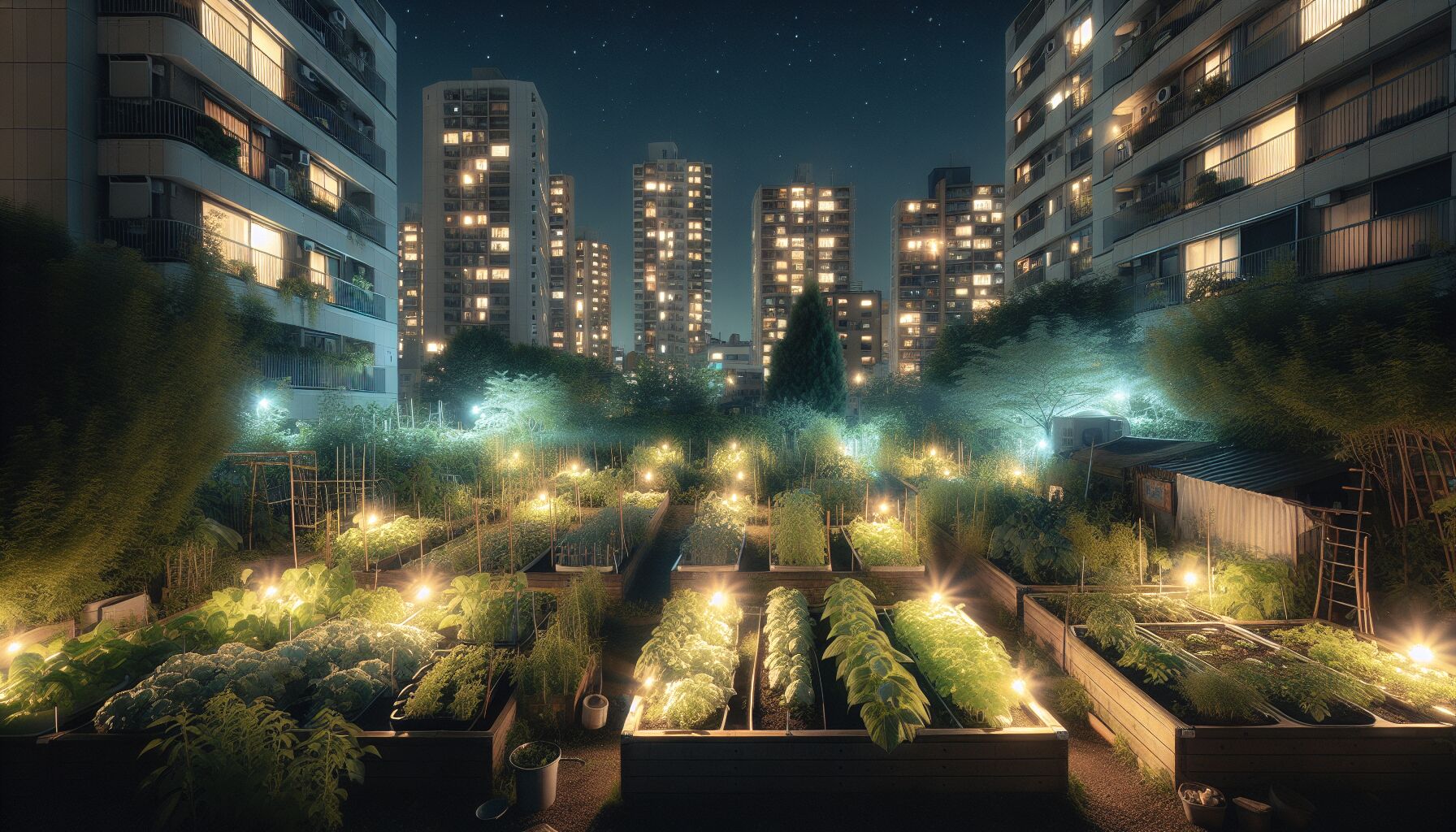 The Impact of Light Pollution on Urban Gardens