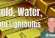 Gold, water, and lightbulbs