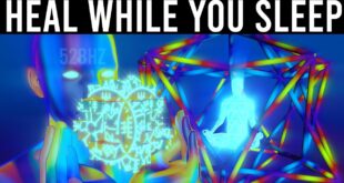 528Hz Deep Harmonic Field | Heal While You Sleep | Black Screen Sleep Music