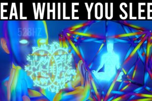 528Hz Deep Harmonic Field | Heal While You Sleep | Black Screen Sleep Music