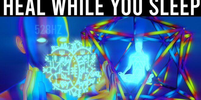 528Hz Deep Harmonic Field | Heal While You Sleep | Black Screen Sleep Music